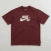 Nike SB Large Logo T-Shirt - Dark Team Red -FLATSPOT Sales nike sb large logo t shirt dark team red 1