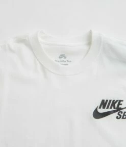 Nike SB Logo T-Shirt - White / Black / Black -FLATSPOT Sales nike sb logo t shirt white black black 2