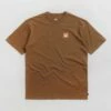 Nike SB Patch Logo T-Shirt - Light British Tan -FLATSPOT Sales nike sb patch logo t shirt light british tan 1