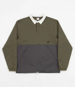 Nike SB Rugby Pullover Jacket - Cargo Khaki / Anthracite / White / Black