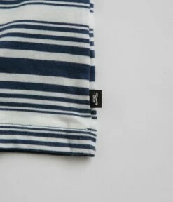 Nike SB Striped T-Shirt - Midnight Navy -FLATSPOT Sales nike sb striped t shirt midnight navy 4
