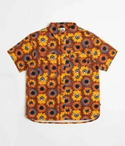 Nike SB Tanglin Short Sleeve Shirt - Light Bone / University Gold / White