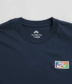 Nike SB Thumbprint T-Shirt - Midnight Navy -FLATSPOT Sales nike sb thumbprint t shirt midnight navy 4