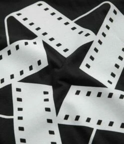 North Film Star Logo T-Shirt - Black / White -FLATSPOT Sales north film star logo t shirt black white 5