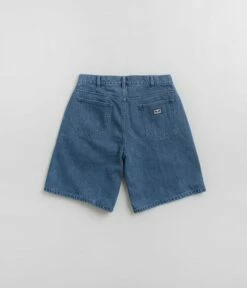 Obey Bigwig Baggy Denim Shorts - Light Indigo -FLATSPOT Sales obey bigwig baggy denim shorts light indigo 3
