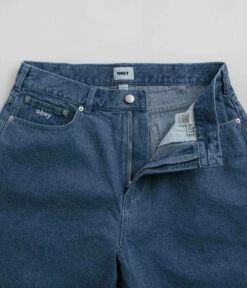 Obey Bigwig Baggy Denim Shorts - Light Indigo -FLATSPOT Sales obey bigwig baggy denim shorts light indigo 5