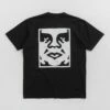 Obey Bold Icon Heavyweight T-Shirt - Jet Black -FLATSPOT Sales obey bold icon heavyweight t shirt jet black 2