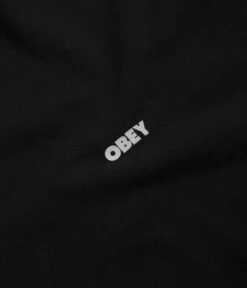 Obey Bold Icon Heavyweight T-Shirt - Jet Black -FLATSPOT Sales obey bold icon heavyweight t shirt jet black 3