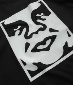 Obey Bold Icon Heavyweight T-Shirt - Jet Black -FLATSPOT Sales obey bold icon heavyweight t shirt jet black 5