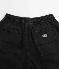 Obey Easy Denim Carpenter Shorts - Black -FLATSPOT Sales obey easy denim carpenter shorts black 4
