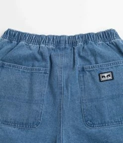 Obey Easy Denim Carpenter Shorts - Light Indigo -FLATSPOT Sales obey easy denim carpenter shorts light indigo 6