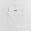 Obey Lower Case 2 T-Shirt - White -FLATSPOT Sales obey lower case 2 t shirt white 1