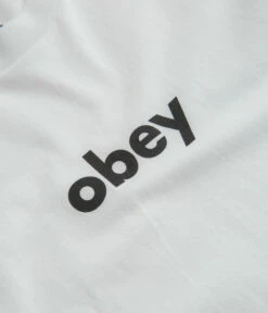 Obey Lower Case 2 T-Shirt - White -FLATSPOT Sales obey lower case 2 t shirt white 2