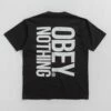 Obey Nothing T-Shirt - Vintage Black 2 Obey Nothing T-Shirt - Vintage Black -FLATSPOT Sales obey nothing t shirt vintage black 2