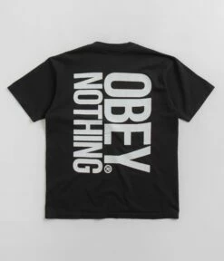 Obey Nothing T-Shirt - Vintage Black