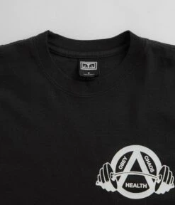Obey Nothing T-Shirt - Vintage Black -FLATSPOT Sales obey nothing t shirt vintage black 4
