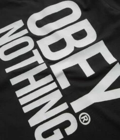 Obey Nothing T-Shirt - Vintage Black -FLATSPOT Sales obey nothing t shirt vintage black 5