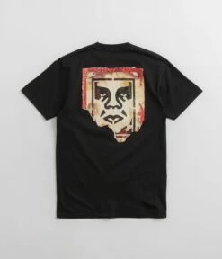 Obey Ripped Icon T-Shirt - Black