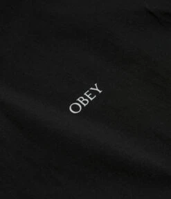 Obey Ripped Icon T-Shirt - Black -FLATSPOT Sales obey ripped icon t shirt black 3