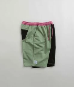 PACCBET Mix Sweat Shorts - Khaki -FLATSPOT Sales paccbet mix sweat shorts khaki 2