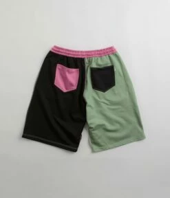 PACCBET Mix Sweat Shorts - Khaki -FLATSPOT Sales paccbet mix sweat shorts khaki 3