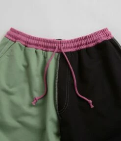 PACCBET Mix Sweat Shorts - Khaki -FLATSPOT Sales paccbet mix sweat shorts khaki 5