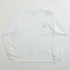 PACCBET Pocket Tag Long Sleeve T-Shirt - White -FLATSPOT Sales paccbet pocket tag long sleeve t shirt white 1