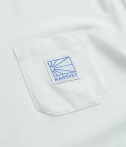 PACCBET Pocket Tag Long Sleeve T-Shirt - White -FLATSPOT Sales paccbet pocket tag long sleeve t shirt white 3