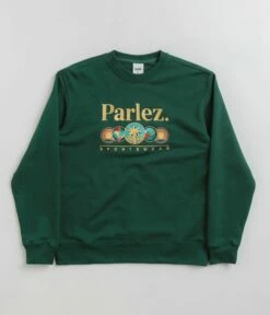 Parlez Reefer Crewneck Sweatshirt - Deep Green