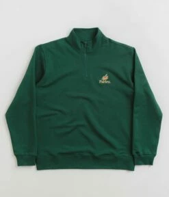 Parlez Wanstead 1/4 Zip Sweatshirt - Deep Green