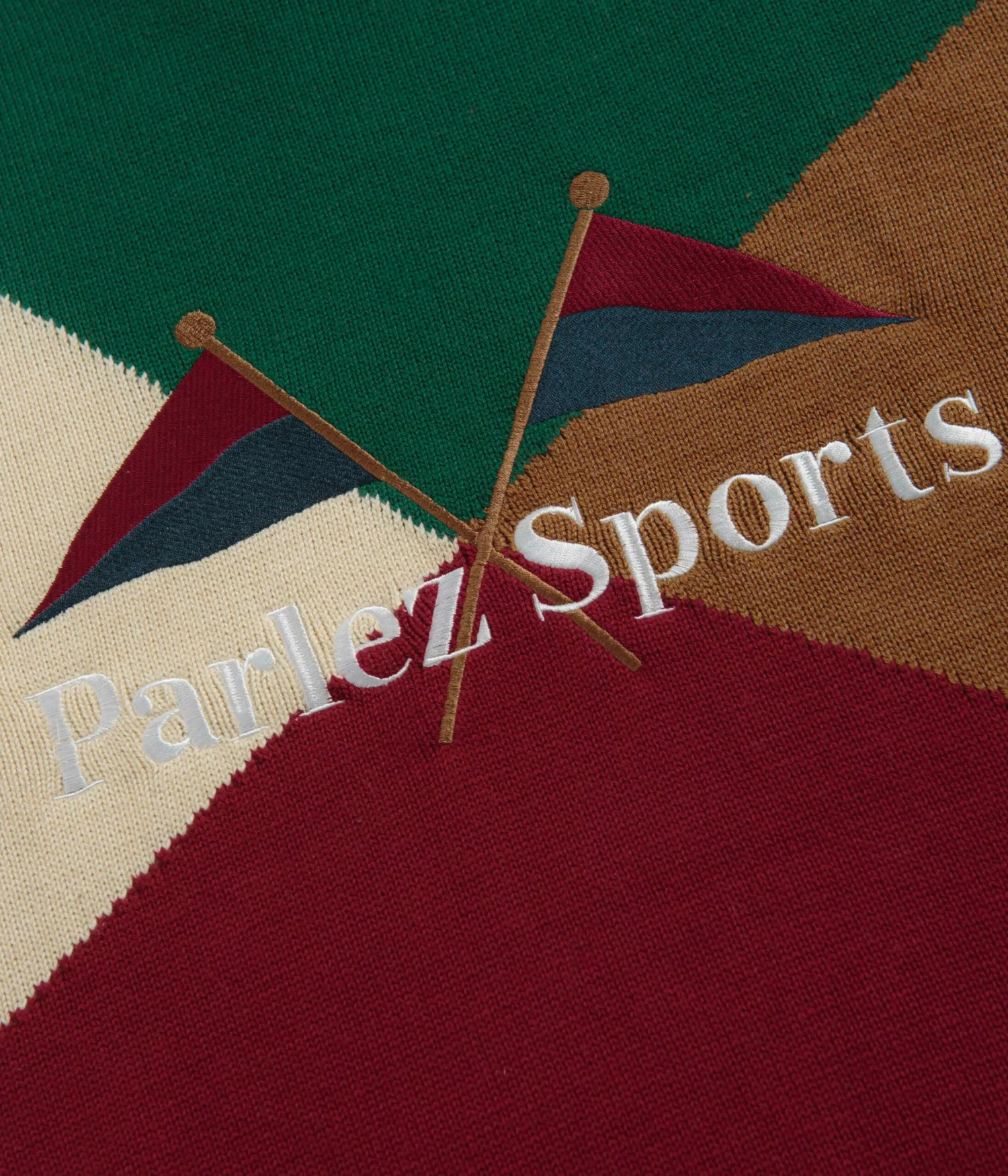 Parlez Yard Knit Crewneck Sweatshirt - Navy / Multi 5 Parlez Yard Knit Crewneck Sweatshirt - Navy / Multi - Image 3