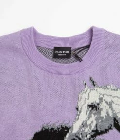 Pass Port Brumbies Crewneck Sweatshirt - Lavender -FLATSPOT Sales pass port brumbies crewneck sweatshirt lavender 3