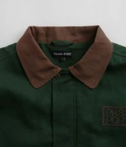 Pass Port Invasive Logo Yard Jacket - Forest Green 11 Pass Port Invasive Logo Yard Jacket - Forest Green -FLATSPOT Sales pass port invasive logo yard jacket forest green 5