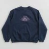 Pass Port Manuscript Crewneck Sweatshirt - Navy -FLATSPOT Sales pass port manuscript crewneck sweatshirt navy 1