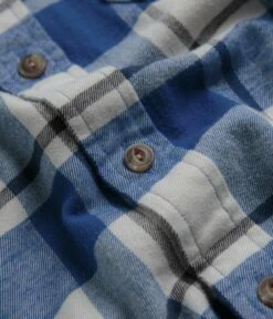 Patagonia Cotton In Conversion Fjord Flannel Shirt - Captain: Endless Blue -FLATSPOT Sales patagonia cotton in conversion fjord flannel shirt captain endless blue 3