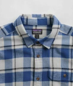 Patagonia Cotton In Conversion Fjord Flannel Shirt - Captain: Endless Blue -FLATSPOT Sales patagonia cotton in conversion fjord flannel shirt captain endless blue 4