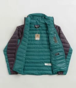 Patagonia Down Sweater Hooded Jacket (NetPlus®) - Belay Blue -FLATSPOT Sales patagonia down sweater hooded jacket netplus belay blue 5