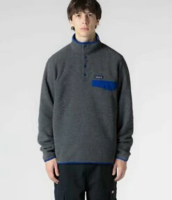 Patagonia Lightweight Synchilla Snap-T Fleece - Nickel / Passage Blue -FLATSPOT Sales patagonia lightweight synchilla snap t fleece nickel passage blue model 1 75cb3dbe 5228 4ae7 b6f2 6c2f274c6902