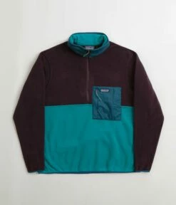 Patagonia Microdini 1/2 Zip Pullover Fleece - Belay Blue