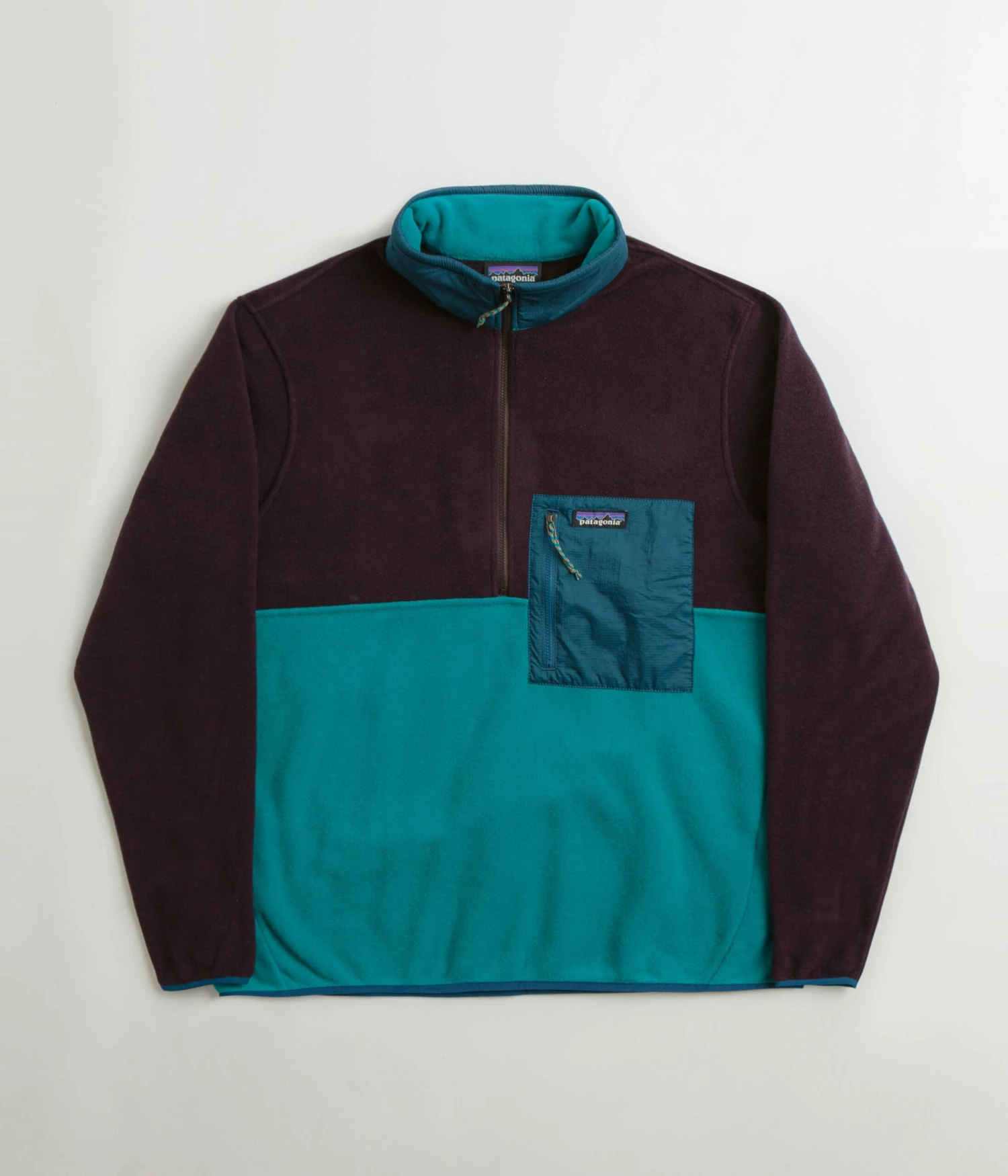 Patagonia Microdini 1/2 Zip Pullover Fleece - Belay Blue 3 Patagonia Microdini 1/2 Zip Pullover Fleece - Belay Blue