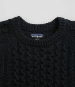 FLATSPOT Sales -FLATSPOT Sales patagonia recycled cable knit crewneck sweatshirt new navy 2