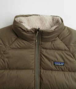 Patagonia Reversible Silent Down Jacket - Basin Green -FLATSPOT Sales patagonia reversible silent down jacket basin green 7