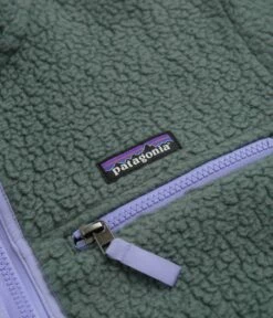 Patagonia Womens Retro Pile Fleece Jacket - Nouveau Green -FLATSPOT Sales patagonia womens retro pile fleece jacket nouveau green 4