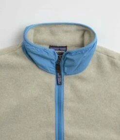 Patagonia Womens Synchilla Marsupial Fleece - Oatmeal Heather / Blue Bird -FLATSPOT Sales patagonia womens synchilla marsupial fleece oatmeal heather blue bird 4
