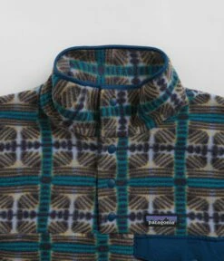 Patagonia Womens Synchilla Snap-T Pullover Fleece - Snow Beam: Pale Periwinkle -FLATSPOT Sales patagonia womens synchilla snap t pullover fleece snow beam pale periwinkle 4