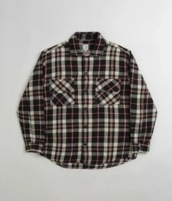 Polar Big Boy Flannel Overshirt - Black / Cloud White / Red