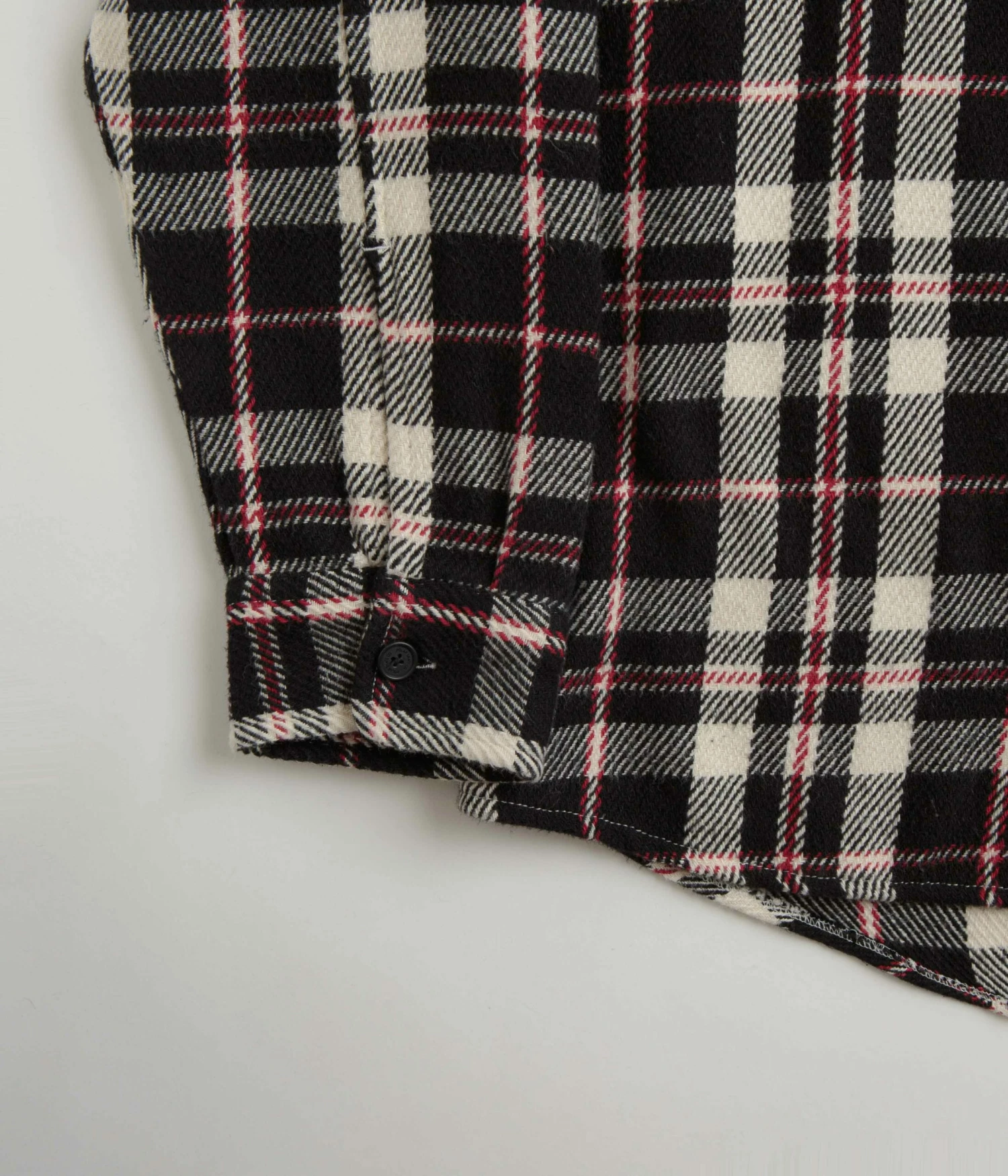 Polar Big Boy Flannel Overshirt - Black / Cloud White / Red 4 Polar Big Boy Flannel Overshirt - Black / Cloud White / Red - Image 2