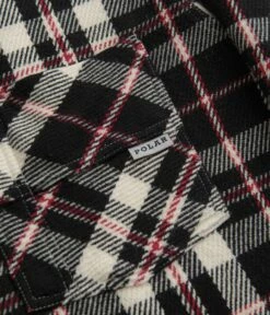 Polar Big Boy Flannel Overshirt - Black / Cloud White / Red 11 Polar Big Boy Flannel Overshirt - Black / Cloud White / Red -FLATSPOT Sales polar big boy flannel overshirt black cloud white red 3 8889364f 489d 4774 9b65 c5186f13d939