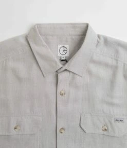 Polar Bob Short Sleeve Shirt - Grey -FLATSPOT Sales polar bob short sleeve shirt grey 4