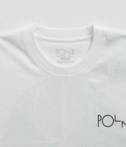 Polar Fill Logo T-Shirt - White / Black -FLATSPOT Sales polar fill logo t shirt white black 4